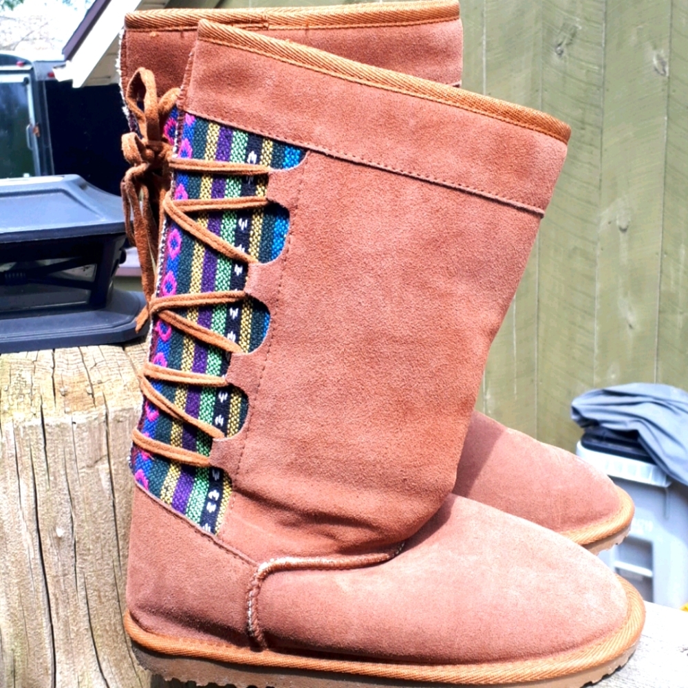 Fleece lined boots